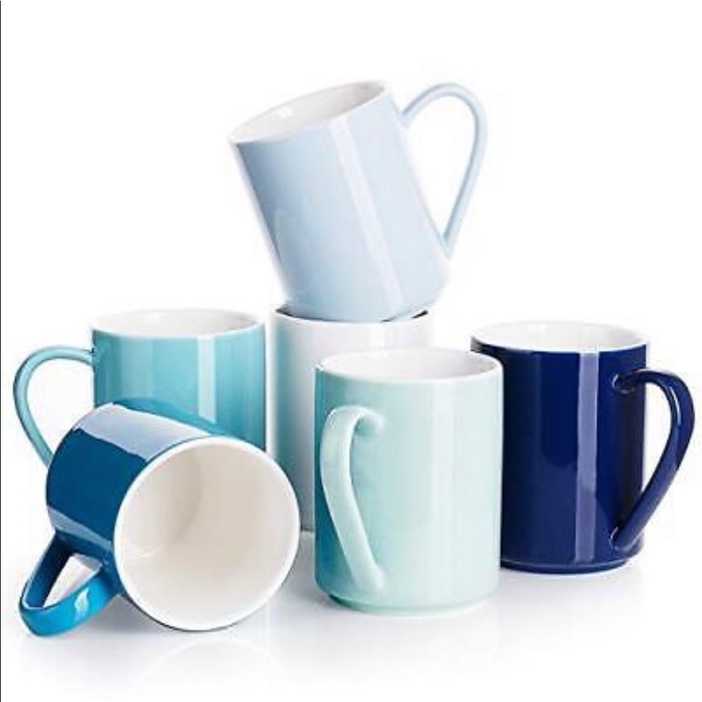SWEESE Coffee Mugs (Set of 6), 11oz